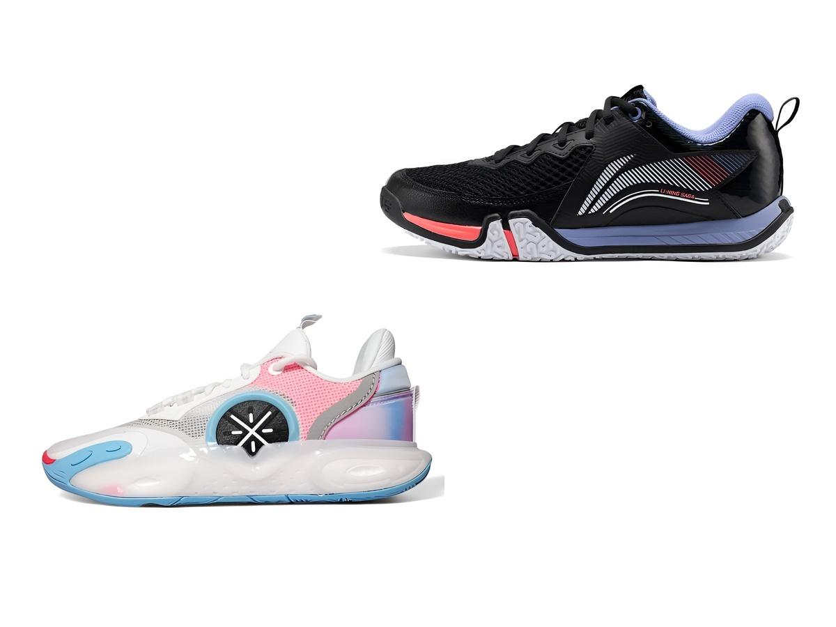 Giày bóng chuyền và giày cầu lông đều được thiết kế đặc biệt với trọng lượng phù hợp cho từng môn thể thao