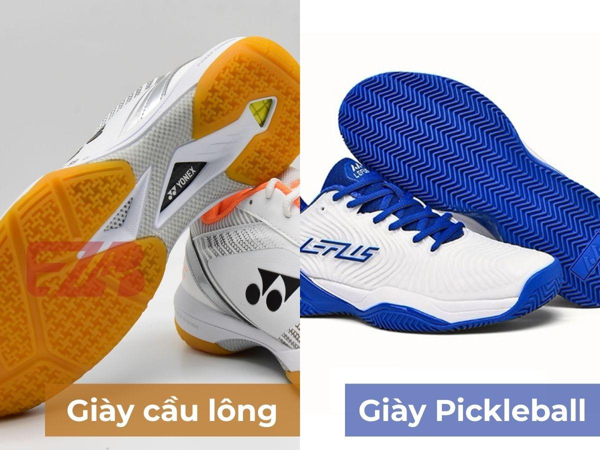Đế giày cầu lông nhanh mòn hơn khi chơi Pickleball
