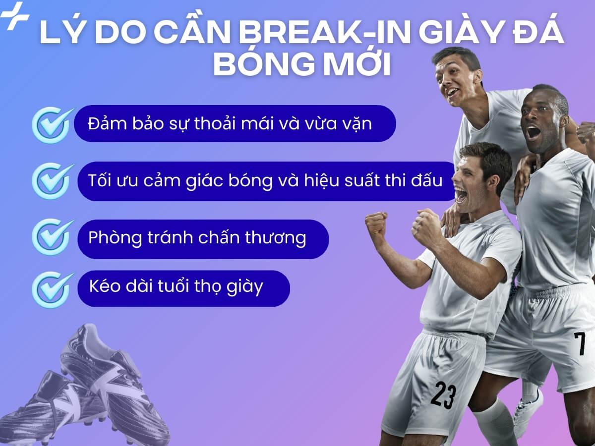 Lý do cần break-in giày đá bóng mới