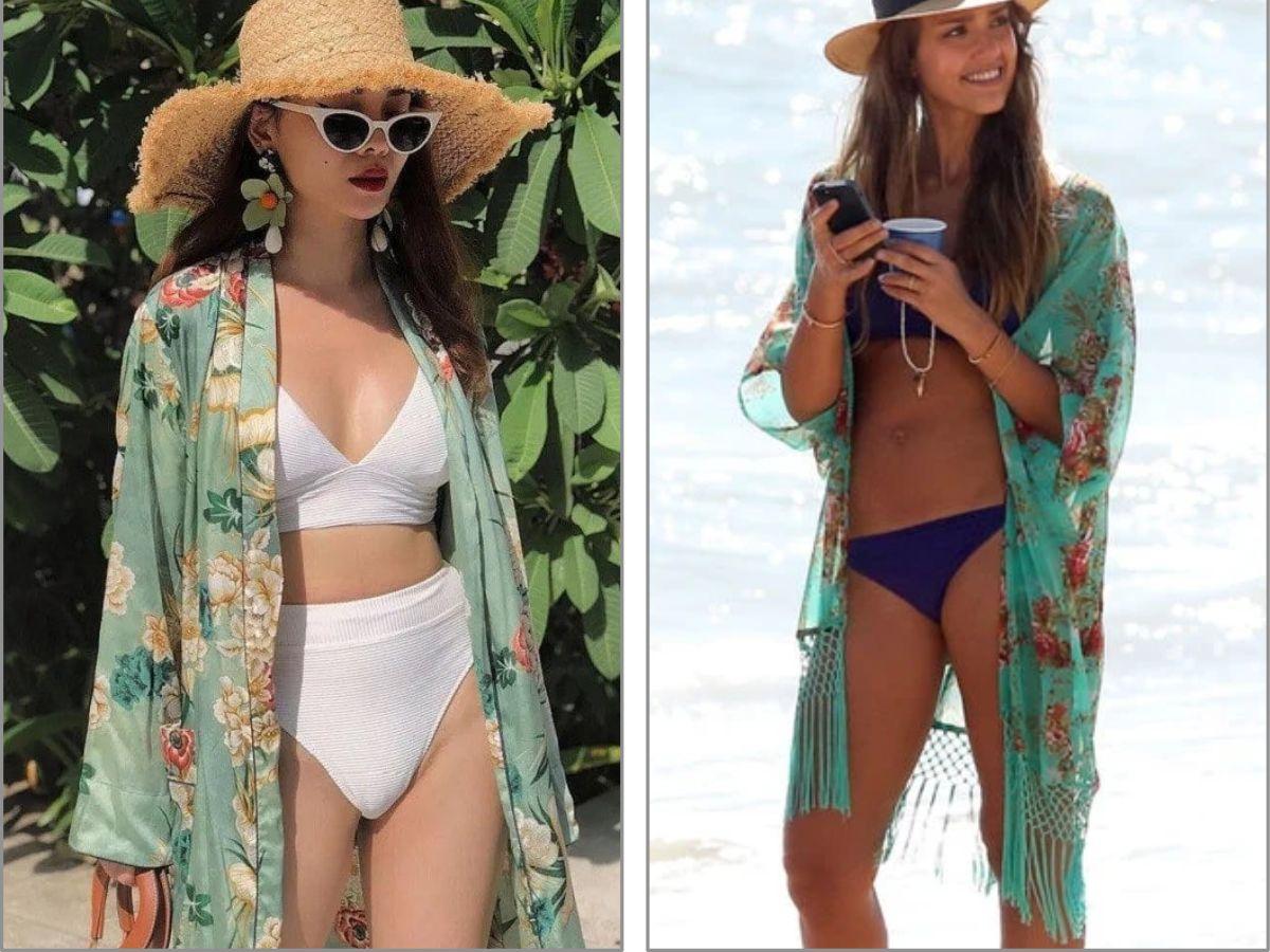 Choàng thêm áo khoác giúp bạn thêm phần kín đáo hơn