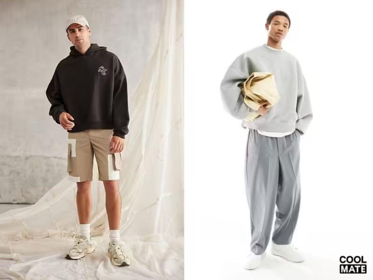 Hoddie oversize rất dễ để phối đồ