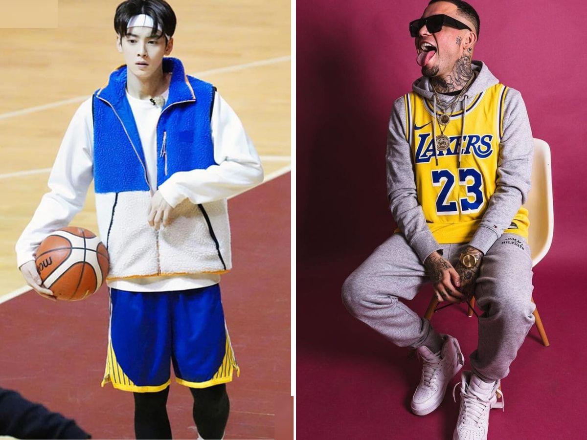 Phối áo bóng rổ với hoodie/sweatshirt