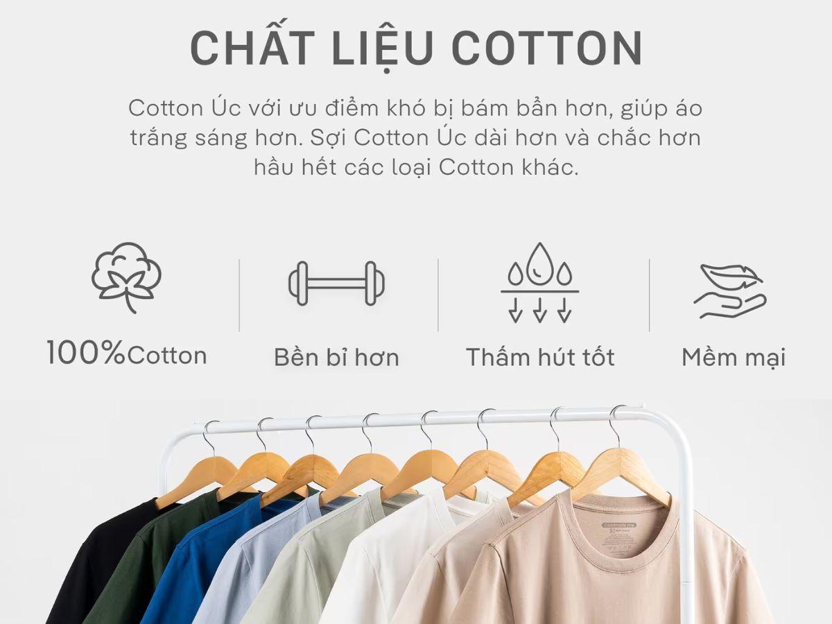 Chất liệu Áo thun nam Cotton 220GSM