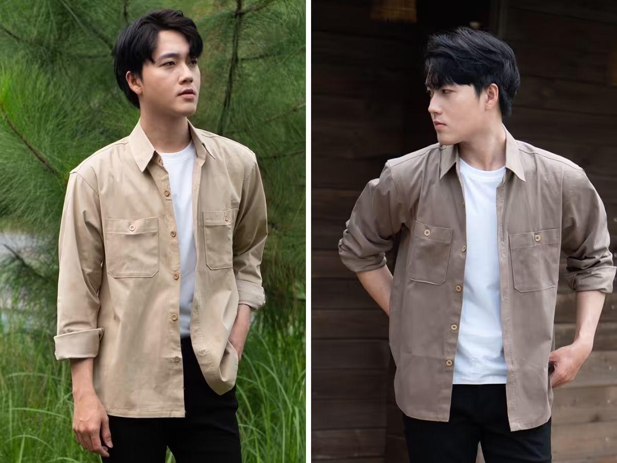 Tăng chiều sâu với Layer khoác thêm 1 chiếc sơ mi bên ngoài áo