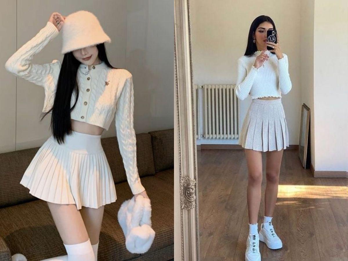 Chân váy tennis xếp ly nhỏ