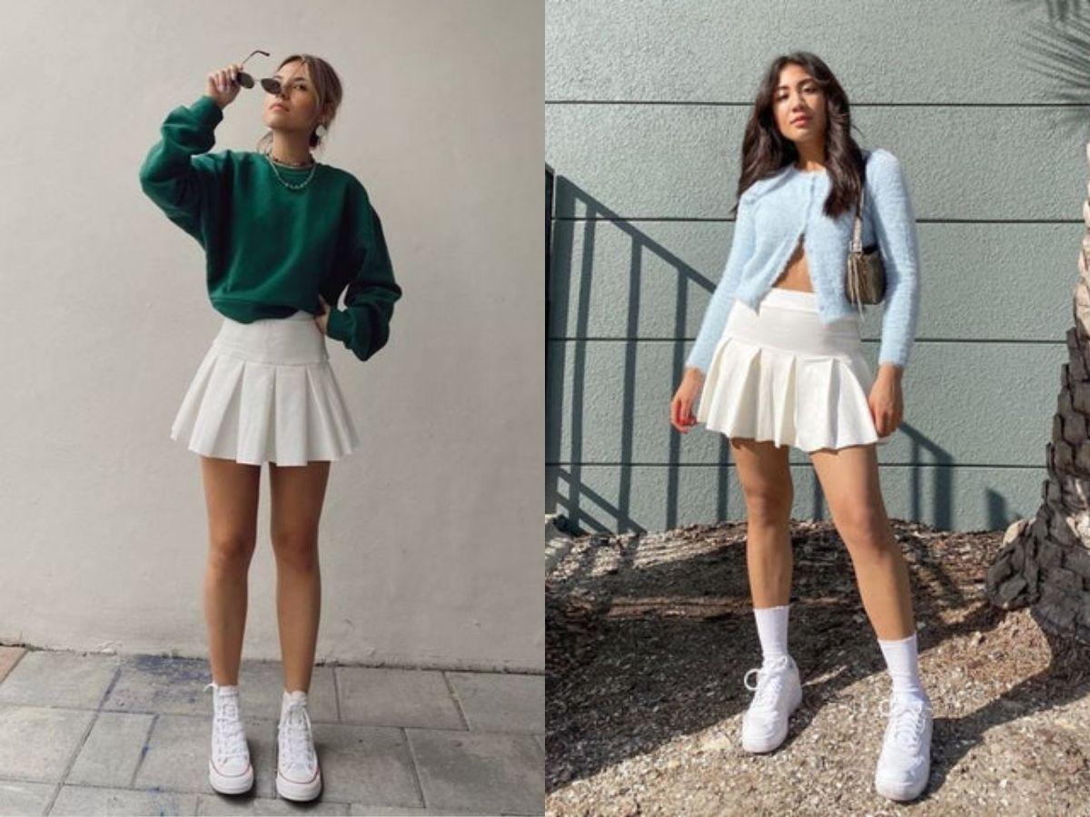 Chân váy tennis dáng chữ A
