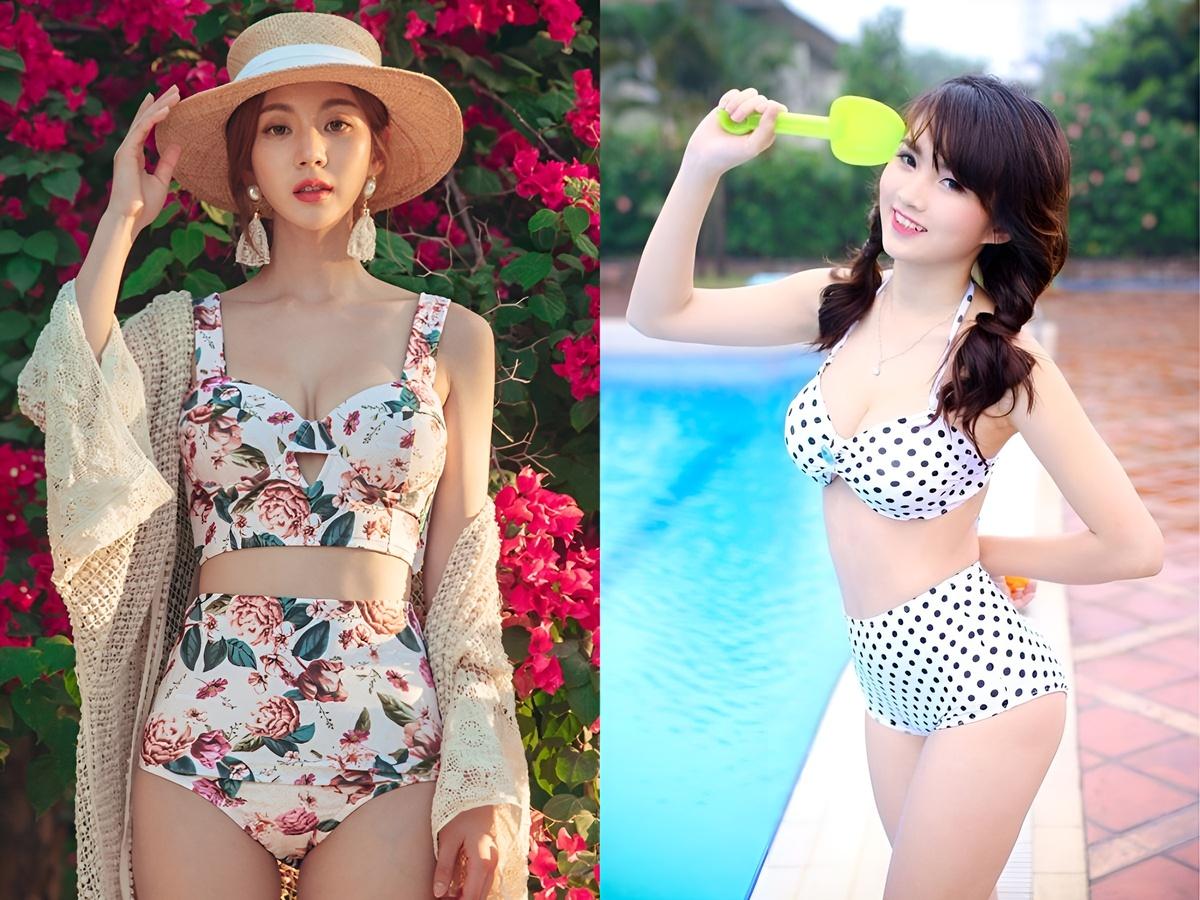 Đồ bơi cạp cao là vị cứu tinh cho những cô nàng muốn hack chiều cao và che đi phần bụng dưới