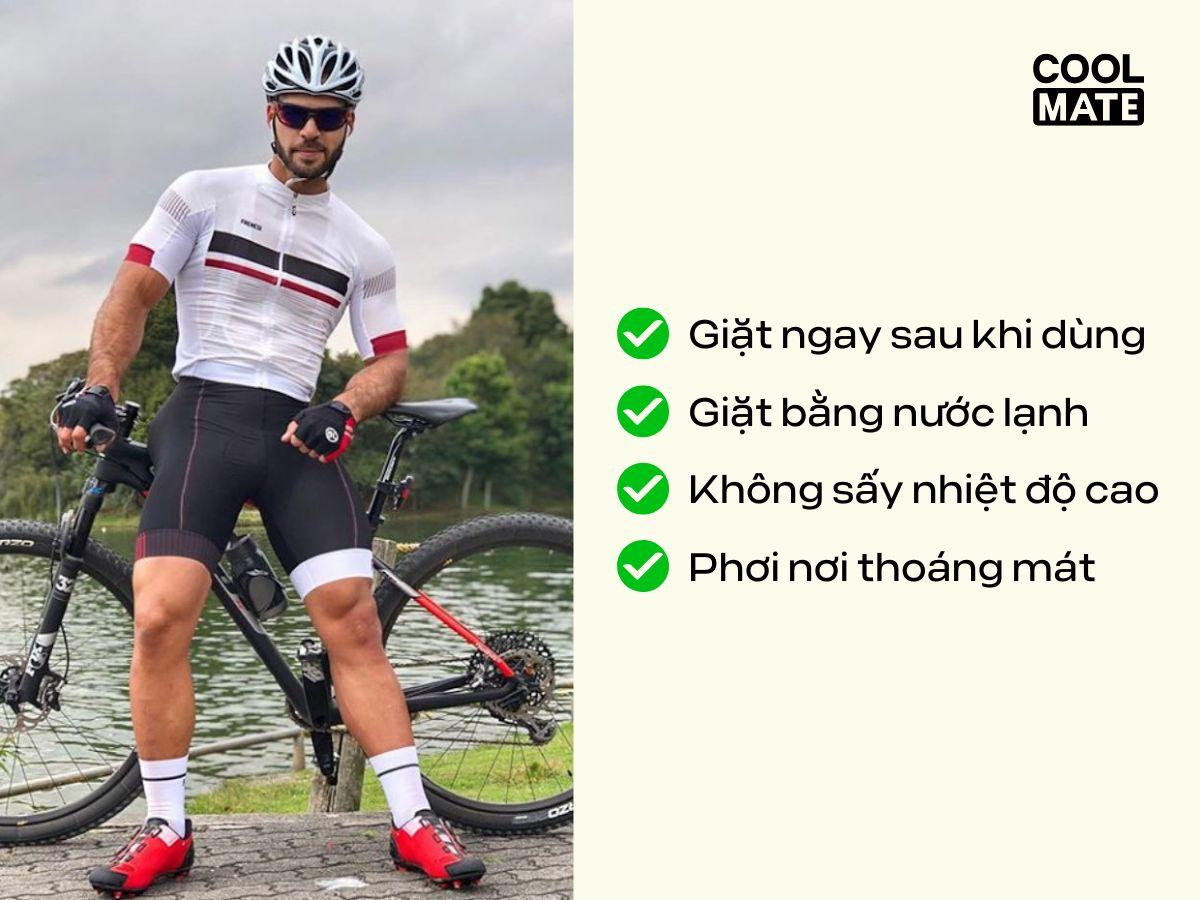 Tips giúp bảo quản quần áo đạp xe đúng cách