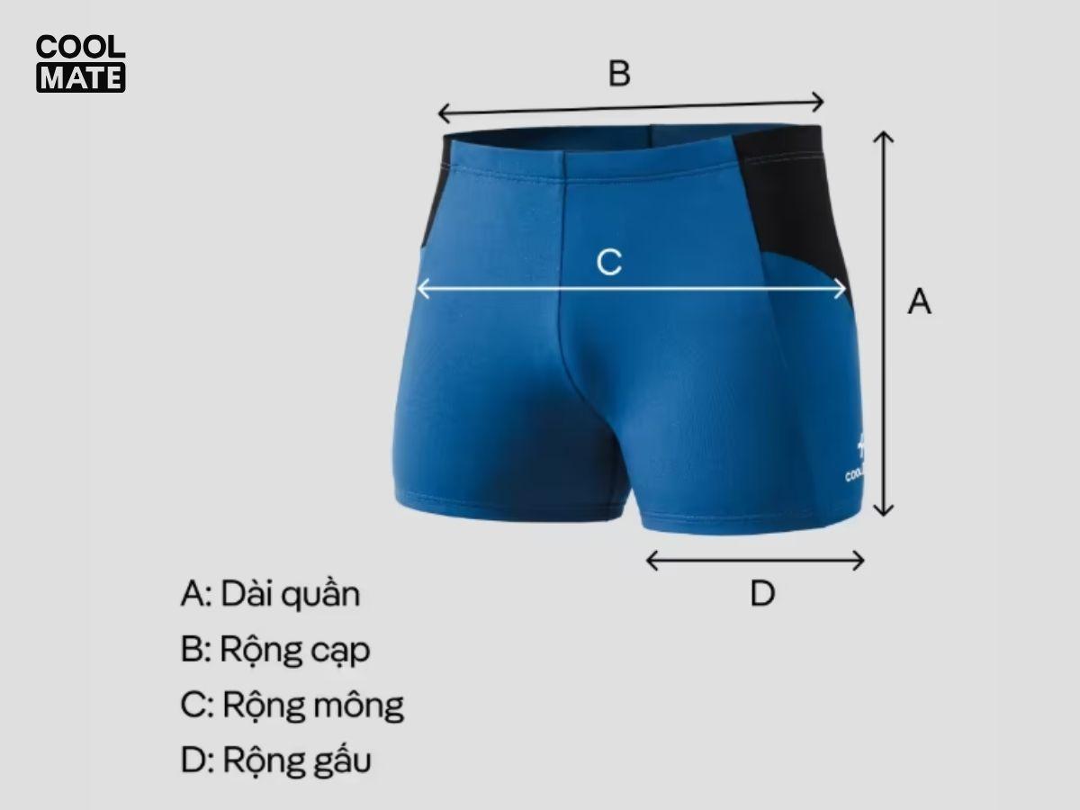 Chọn size quần bơi nam chuẩn