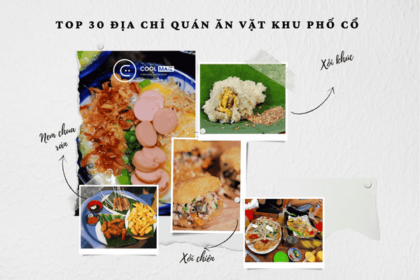 Top 30 địa chỉ quán ăn vặt ngon Phố Cổ 