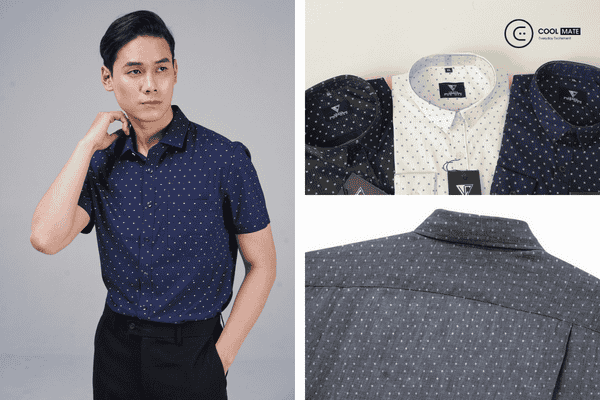 Áo sơ mi chấm bi nam - Items giúp chàng hóa quý ông thanh lịch, lãng mạn