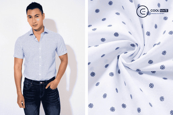 Tạo dựng hình ảnh quý ông lịch lãm, phong độ cùng áo sơ mi chấm bi nam Việt Tiến