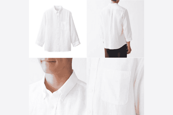 Áo sơ mi linen nam MUJI