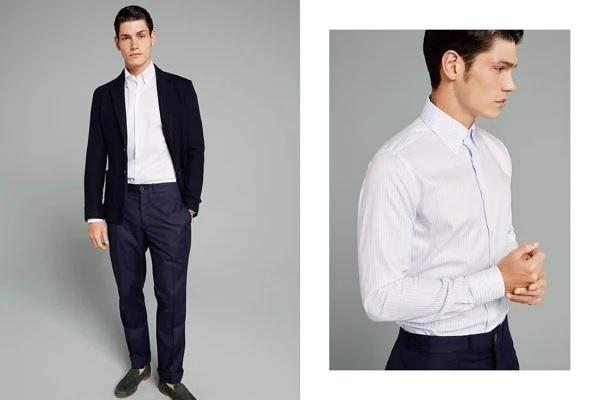 Áo sơ mi nam 1 túi có thể kết hợp quần âu, áo vest