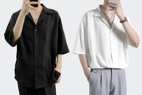 Top 9 mẫu áo sơ mi nam cổ vest đẹp bán chạy nhất trên Shopee