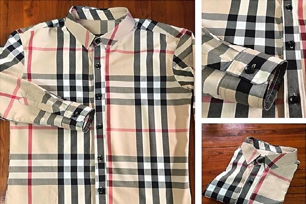 Sơ mi sọc caro Burberry