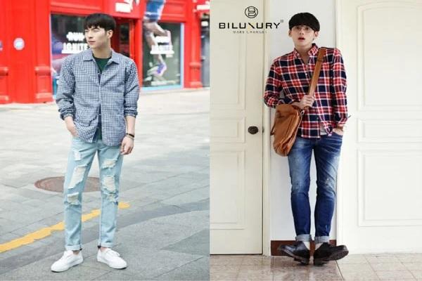 Sơ mi sọc caro Biluxury cao cấp