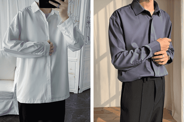 Áo sơ mi nam form rộng Pastel Premium phong cách Unisex