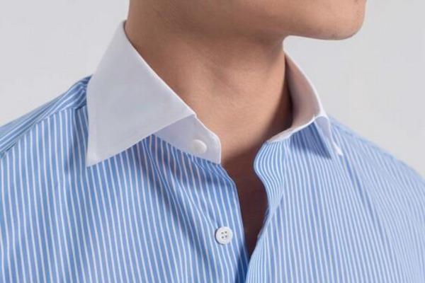 Áo sơ mi cổ vát hiện đại