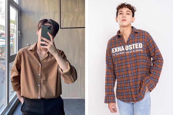 Áo sơ mi nam Form rộng che khuyết điểm tốt cho dáng người thừa cân