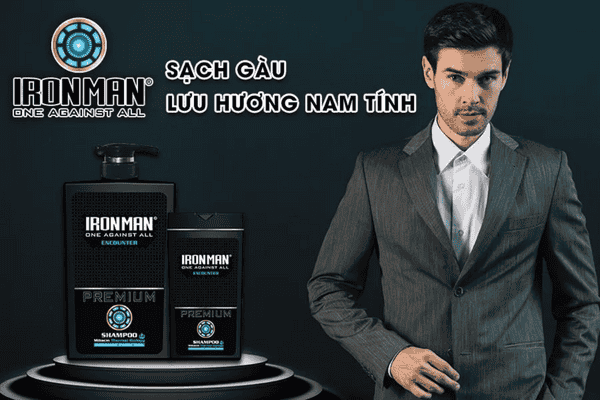 Dầu gội cho nam tóc dầu Ironman hương nước hoa