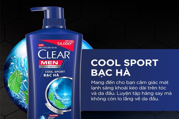 Dầu gội Clear Men Cool Sport