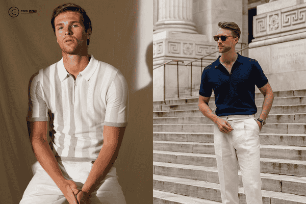Mặc áo polo đẹp với nhiều lớp áo