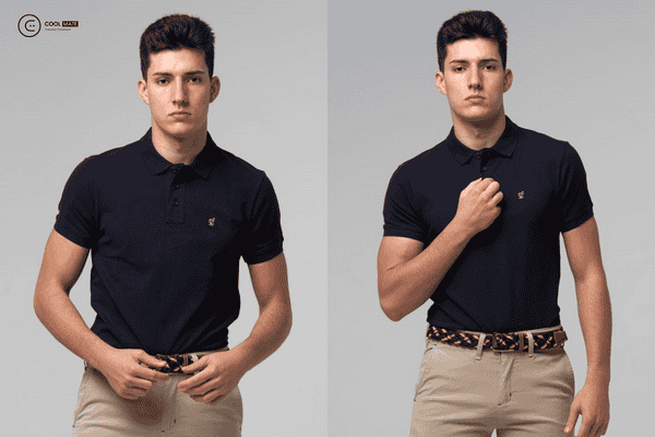 Mặc áo polo đẹp với túi áo