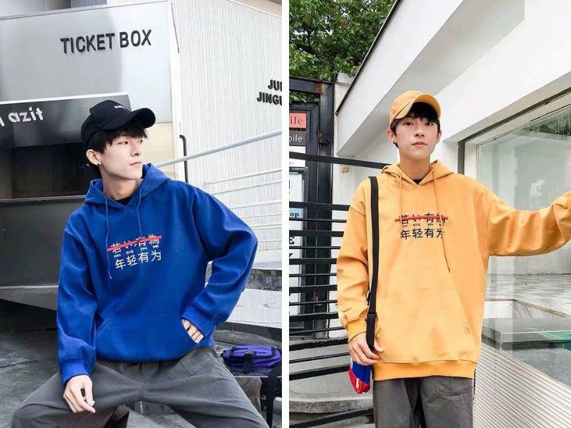 Phối mũ lưỡi trai với áo hoodie và quần jogger