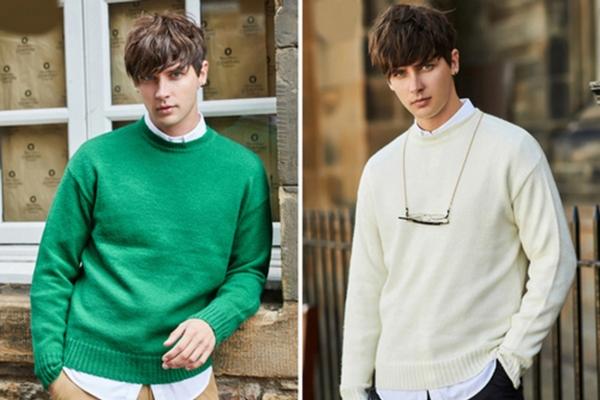 Sweater và áo sơ mi cổ trụ cho những ngày đông se lạnh