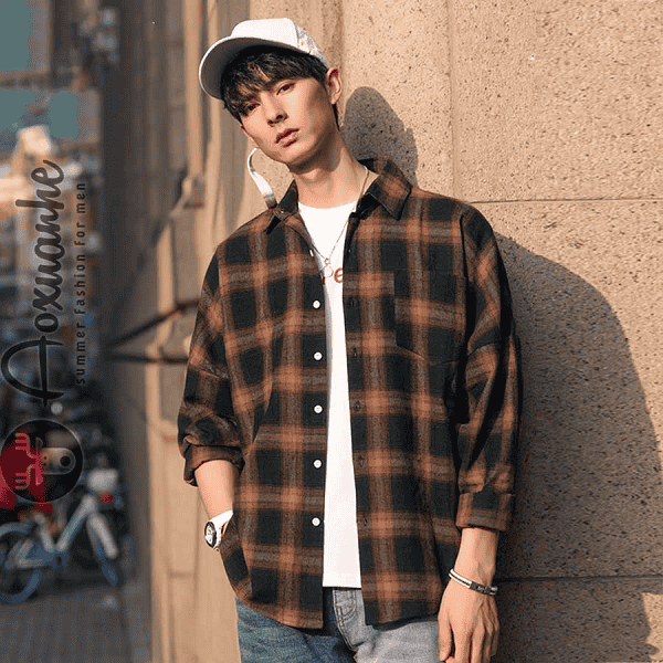 áo-sơ-mi-flannel-nam-dưới-300k