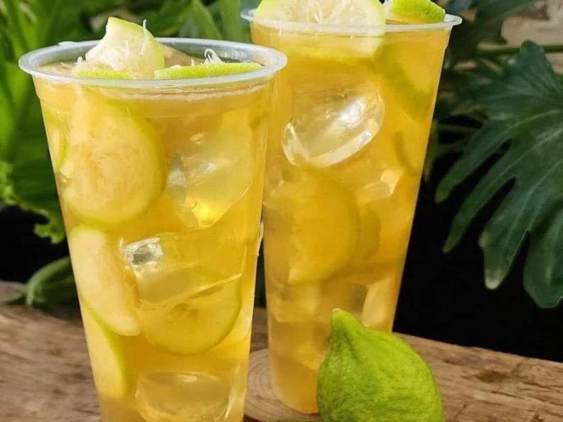 Trà chanh giã tay - Món uống độc đáo với cách làm thú vị