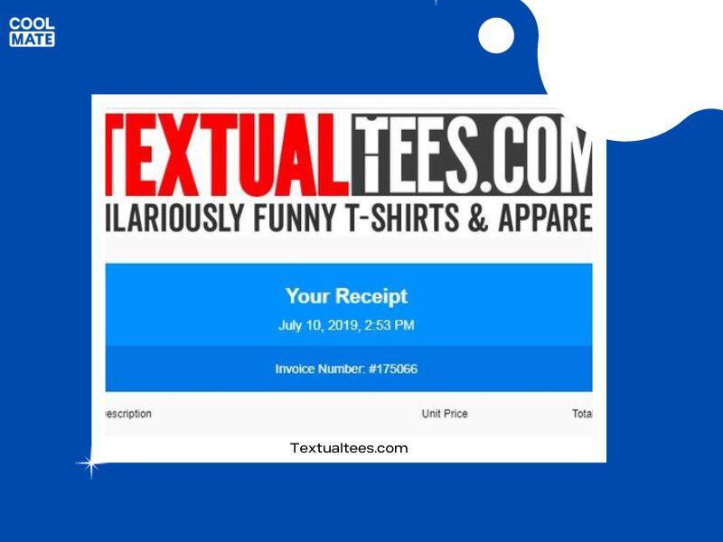 Giao diện website Textualtees.com với nhiều mẫu áo thun đồng phục