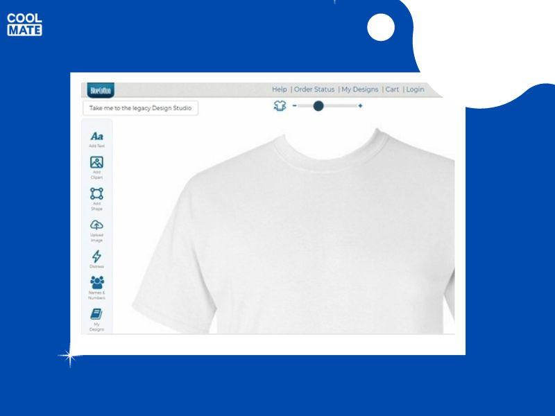 Giao diện website Bluecotton với phong cách trẻ trung, hiện đại