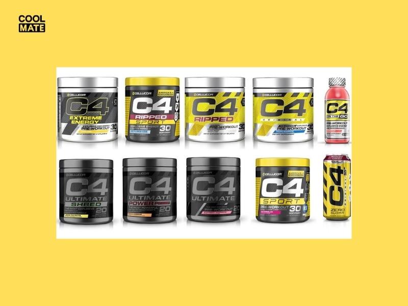 Các loại sản phẩm C4 Pre Workout