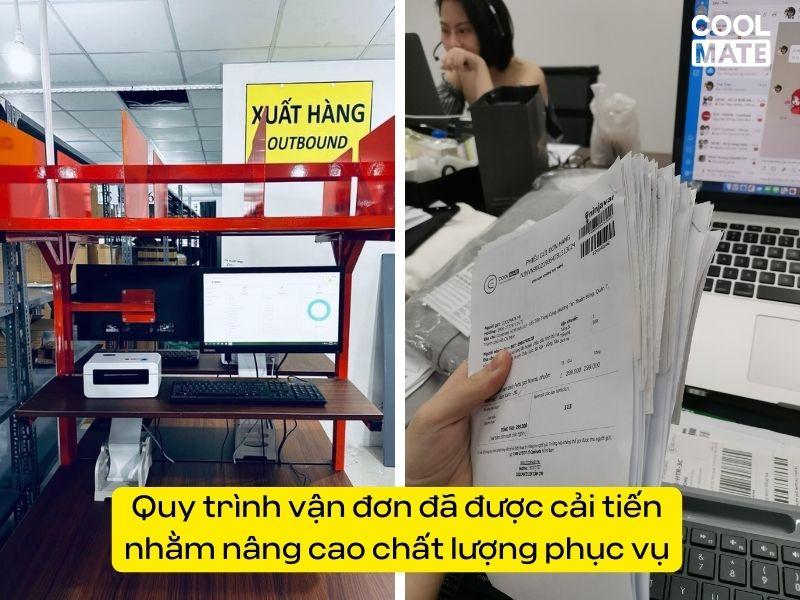 Áp dụng máy móc trong quy trình vận đơn