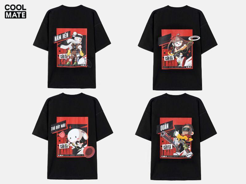 Mỗi mẫu sẽ có hình một nhân vật khác nhau