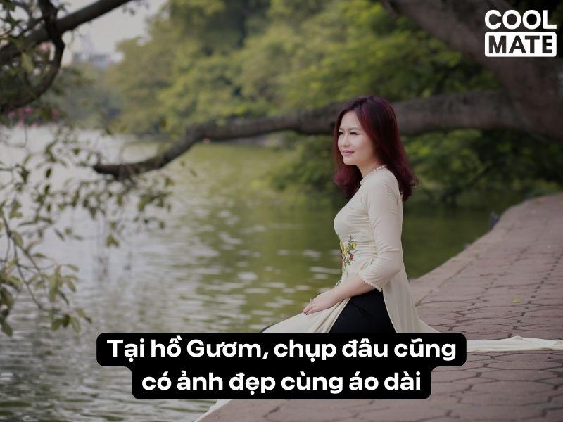 Hồ Hoàn Kiếm - chụp ảnh đẹp cùng áo dài