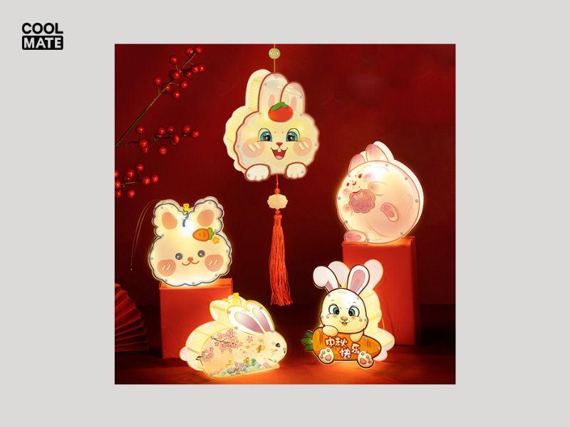 Mẫu Die cut sản phẩm đèn lồng cute