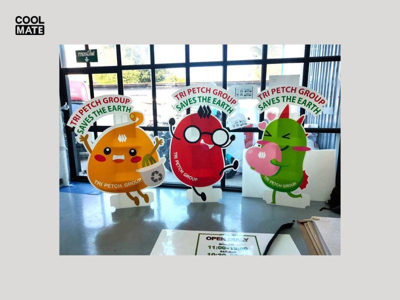 Mẫu Die cut standee ngộ nghĩnh