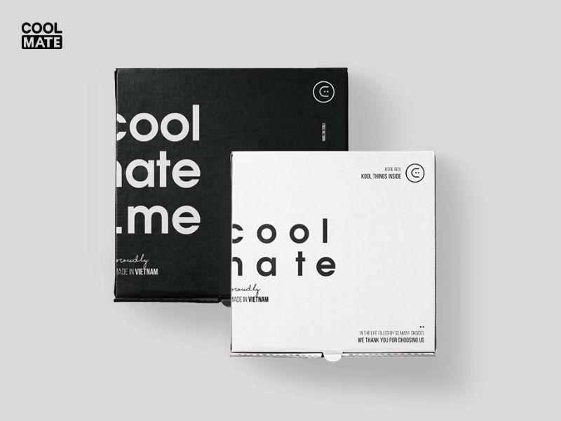 Mẫu Die cut packaging của Coolmate