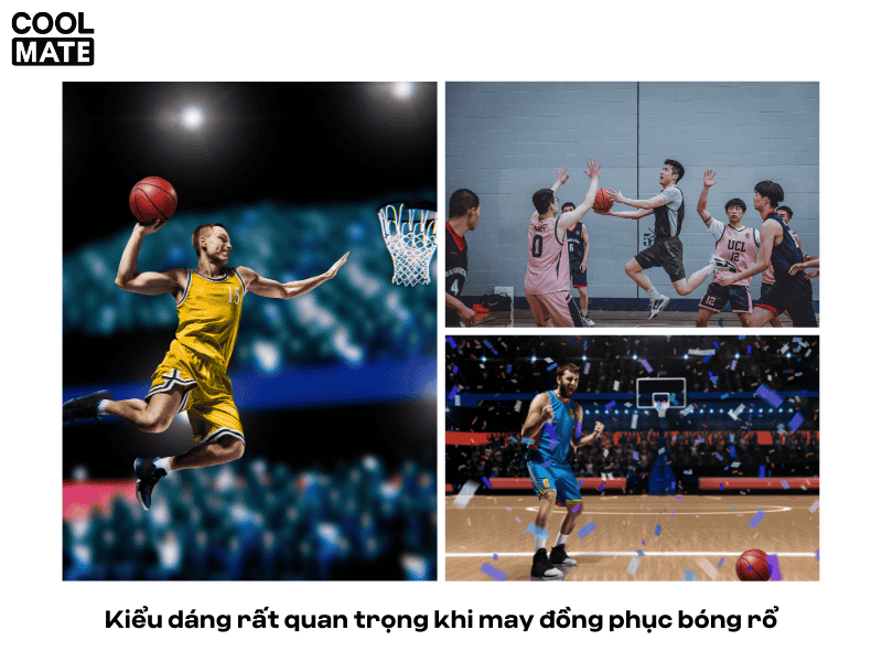 Kiểu dáng đồng phục bóng rổ đa dạng