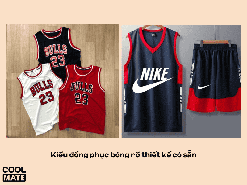Đồng phục bóng rổ thiết kế có sẵn từ các thương hiệu nổi tiếng