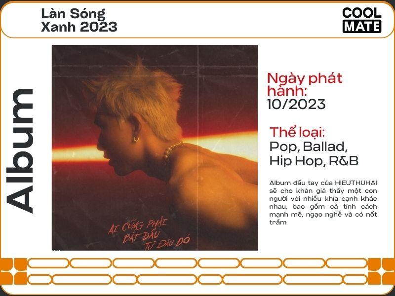 Album Ai cũng phải bắt đầu từ đâu đó lọt đề cử Làn sóng xanh 2023