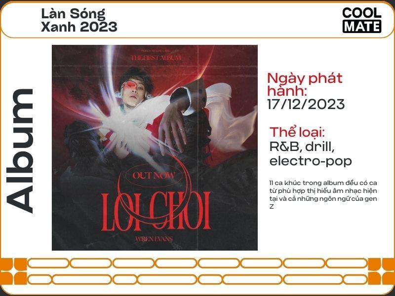 Album Loichoi lọt đề cử Làn sóng xanh 2023