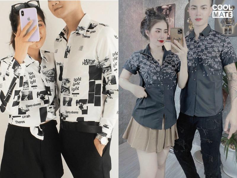 Chọn áo sơ mi đôi in hình 3D với sự sáng tạo, độc đáo và cá tính riêng biệt của các cặp đôi