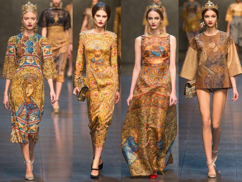Các thiết kế thời trang lấy cảm hứng từ phong cách Baroque