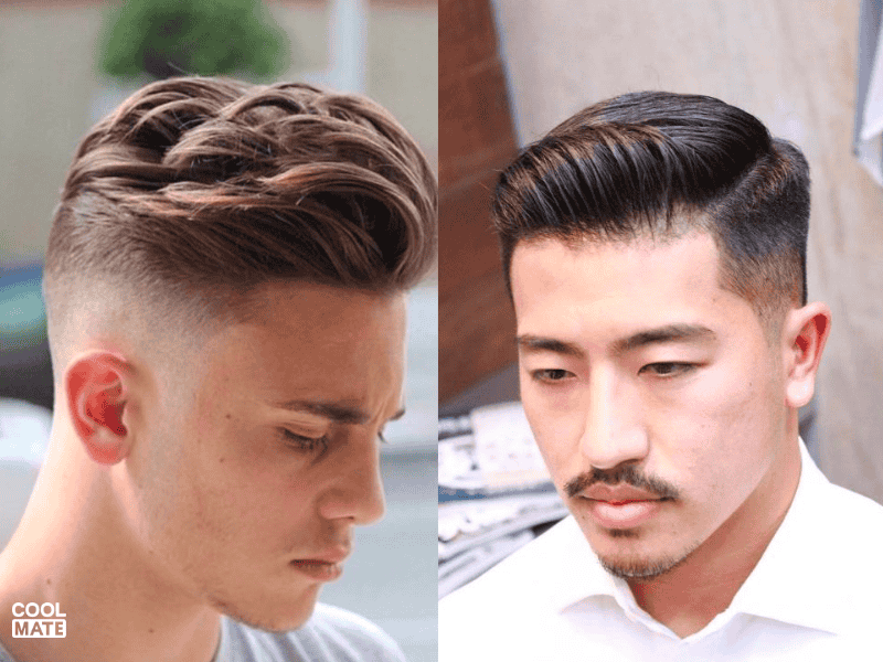Tóc uốn ngược mềm mại tự nhiên