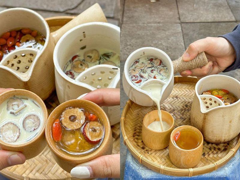 Trà được nấu trong ấm chuyên dụng