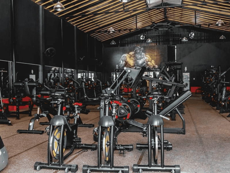 Phòng tập được thiết kế theo phong cách mở